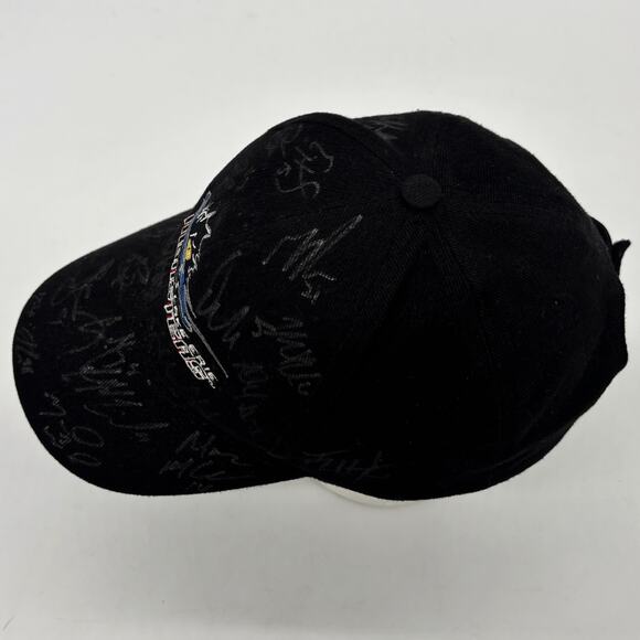 Lake Erie Monsters Hockey Autographed Hat OSFM Strapback Sportswear Black Cap - Picture 5 of 11